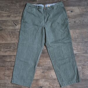 Timberland Olive Chinos Vintage Straight Leg Casual Pants